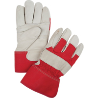 Gants d'ajusteur rouge & blanc doubl&eacute;s pour l'hiver, Grand, Paume en Cuir fleur de vache, Doublure en Boa Infinity Industrial Services Inc.