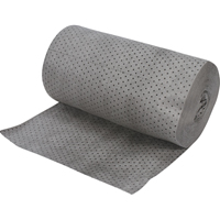 Industrial-Grade Fine Fibre Sorbent Rolls, Heavyweight, 150' L x 30" W, 70 gal. Absorbancy Infinity Industrial Services Inc.