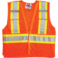 Vestes de s&eacute;curit&eacute; pour la circulation, Orange haute visibilit&eacute;, Grand/T-Grand, Polyester Infinity Industrial Services Inc.