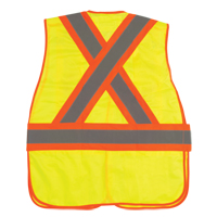 Veste d'arpenteur haute visibilit&eacute;, conforme &agrave; la CSA, Jaune lime haute visibilit&eacute;, 2T-Grand, Polyester Infinity Industrial Services Inc.