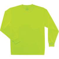 GloWear 8091 Non-Certified Long Sleeve T-Shirt, Polyester, Small, High Visibility Lime-Yellow Infinity Industrial Services Inc.
