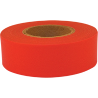 Ruban de signalisation Sub-Zero, 1,2" la x 150' lo, Rouge fluorescent Infinity Industrial Services Inc.