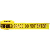 Barricade Tape, English, 3" W x 1000' L, 3 mils, Black on Yellow Infinity Industrial Services Inc.