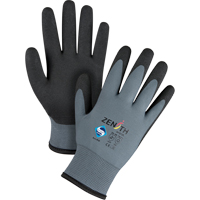 Gants enduits de premi&egrave;re qualit&eacute; ZX-30°, 8/Moyen, R&ecirc;vetement PVC, Calibre 15, Enveloppe en Nylon Infinity Industrial Services Inc.
