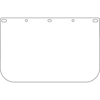 Visi&egrave;re d&eacute;coup&eacute;e &agrave; l'emporte-pi&egrave;ce Dynamic, PETG, Teinte Transparent Infinity Industrial Services Inc.