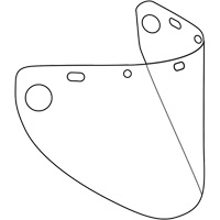Visi&egrave;re d&eacute;coup&eacute;e &agrave; l'emporte-pi&egrave;ce et form&eacute;e Dynamic, Polycarbonate, Teinte Transparent Infinity Industrial Services Inc.