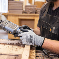 Gants r&eacute;sistants aux coupures, Taille Petit/7, Calibre 10, Rev&ecirc;tement Mousse de nitrile, Enveloppe en Dyneema, ASTM ANSI niveau A3/EN 388 niveau C Infinity Industrial Services Inc.