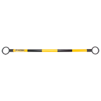 Telescopic Barricade Bar, 85" Extended Length, Black/Yellow Infinity Industrial Services Inc.