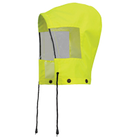 6037H Capuchon pour manteau de s&eacute;curit&eacute; imperm&eacute;able pour le contr&ocirc;le de la circulation, Jaune lime haute visibilit&eacute;, Polyester Infinity Industrial Services Inc.