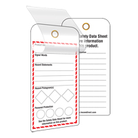 &eacute;tiquettes SGH auto-plastifiantes pour le milieu de travail, Papier cartonn&eacute;, 3" la x 6" h, Anglais Infinity Industrial Services Inc.