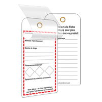 &eacute;tiquettes SGH auto-plastifiantes pour le milieu de travail, Papier cartonn&eacute;, 3" la x 6" h, Français Infinity Industrial Services Inc.