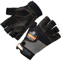 ProFlex 901 Half-Finger Leather Impact Gloves, Small, Grain Leather Palm, Hook & Loop Cuff Infinity Industrial Services Inc.