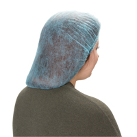 Pleated Bouffant Cap, Polypropylene, 21", Blue Infinity Industrial Services Inc.