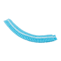 Pleated Bouffant Cap, Polypropylene, 21", Blue Infinity Industrial Services Inc.
