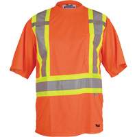 T-shirt de s&eacute;curit&eacute; Viking, Polyester, Petit, Orange haute visibilit&eacute; Infinity Industrial Services Inc.