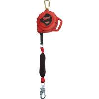 Cordage de s&eacute;curit&eacute; autor&eacute;tractable Rebel, 33', Acier galvanis&eacute;, Pivotant Infinity Industrial Services Inc.