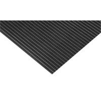 Wide-Ribbed Matting, Wiper, 3' x 75' x 1/8", Black Infinity Industrial Services Inc.