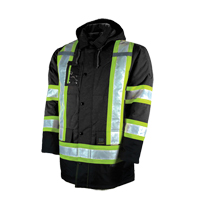 Lined Safety Parka, Black, Large Infinity Industrial Services Inc.