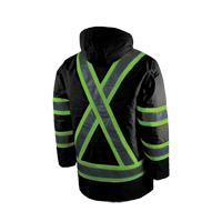 Lined Safety Parka, Black, Large Infinity Industrial Services Inc.