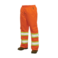 Pantalons imperm&eacute;ables de s&eacute;curit&eacute; 300 deniers, Polyester, Grand, Orange haute visibilit&eacute; Infinity Industrial Services Inc.