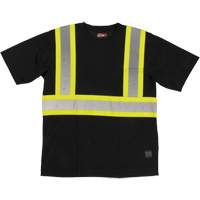 T-shirt de s&eacute;curit&eacute; avec poche &agrave; manches courtes, Polyester, Grand, Noir Infinity Industrial Services Inc.