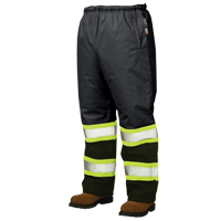 Pantalons &agrave; enfiler de s&eacute;curit&eacute; doubl&eacute;s, Polyester, Grand, Noir Infinity Industrial Services Inc.