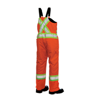 Salopettes de s&eacute;curit&eacute; doubl&eacute;e, Polyester/Polyur&eacute;thane, Grand, Orange haute visibilit&eacute; Infinity Industrial Services Inc.