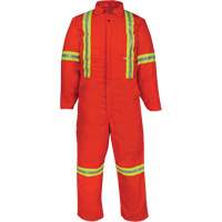 Deluxe Reflective Coveralls, 36, Orange Infinity Industrial Services Inc.