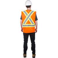 Veste de s&eacute;curit&eacute; pour la circulation, Orange haute visibilit&eacute;, 2T-Grand, Polyester Infinity Industrial Services Inc.