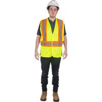 Veste de s&eacute;curit&eacute; pour la circulation, Jaune lime haute visibilit&eacute;, 2T-Grand, Polyester Infinity Industrial Services Inc.