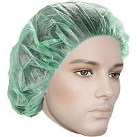 Bouffant Caps, Polypropylene, 21", Green Infinity Industrial Services Inc.
