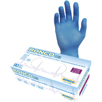 Disposable Gloves, 2X-Large, Nitrile, 4-mil, Powder-Free, Blue Infinity Industrial Services Inc.