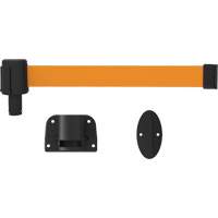 PLUS Wall Mount Barrier System, Plastic, Screw Mount, 15', Orange Tape Infinity Industrial Services Inc.
