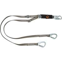 V-Series Tie-Back Lanyard, 6', Carabiner Center, Snap Hook Leg Ends, Polyester Infinity Industrial Services Inc.