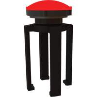 PLUS Barrier System Strobe Light Bracket & Red Strobe Light, Black Infinity Industrial Services Inc.