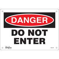"Do Not Enter" Sign, 7" x 10", Plastic, English Infinity Industrial Services Inc.