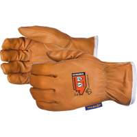 Endura&reg; High-Cut Driver's Gloves, Small, Grain Goatskin Palm, Steel/Para-Aramid Inner Lining Infinity Industrial Services Inc.