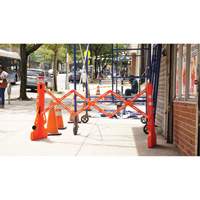 Barricade Multi-Gate, 43" h x 90" lo, Orange Infinity Industrial Services Inc.