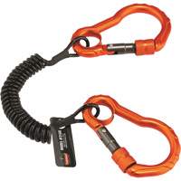 Longe porte-outils Squids 3166, Spirale, Mousqueton double Infinity Industrial Services Inc.
