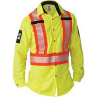 Ripstop High-Visibility Long Sleeve Shirt, Polyester, Small, High Visibility Lime-Yellow Infinity Industrial Services Inc.