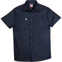 Chemise de travail &agrave; manches courtes en tissu crois&eacute;, Hommes, 4T-Grand, Bleu marine Infinity Industrial Services Inc.