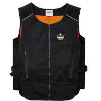 Veste de refroidissement &agrave; changement de phase l&eacute;g&egrave;re avec sachets 6260 Chill-Its, Petit/Moyen, Noir Infinity Industrial Services Inc.