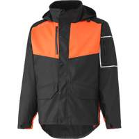 West Coast Waterproof Jacket, Polyester, Small, Black/Orange Infinity Industrial Services Inc.