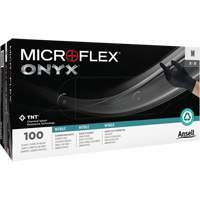Gants Onyx, Petit, Nitrile, 3,5 mils, Sans poudre, Noir Infinity Industrial Services Inc.