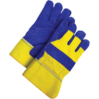 Gants d'ajusteur, Grand, Paume en Cuir de vache refendu, Doublure en Peluche d'acrylique Infinity Industrial Services Inc.