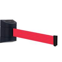 Unit&eacute; murale Tensabarrier, Plastique, Fixation par vis, 30', Ruban Rouge Infinity Industrial Services Inc.
