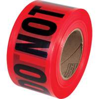 Ruban pour barricades Danger Do Not Enter PrimeGuard, Anglais, 3" la x 1000' lo, Noir/rouge Infinity Industrial Services Inc.