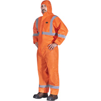 2077 Hooded Coveralls with Reflective Tape, Small, Orange, SMS Infinity Industrial Services Inc.