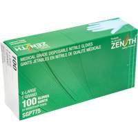 Puncture-Resistant Medical-Grade Disposable Gloves, X-Large, Nitrile, 4.5-mil, Powder-Free, Blue, Class 2 Infinity Industrial Services Inc.