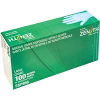 Puncture-Resistant Medical-Grade Disposable Gloves, Large, Nitrile, 3.5-mil, Powder-Free, Blue, Class 2 Infinity Industrial Services Inc.